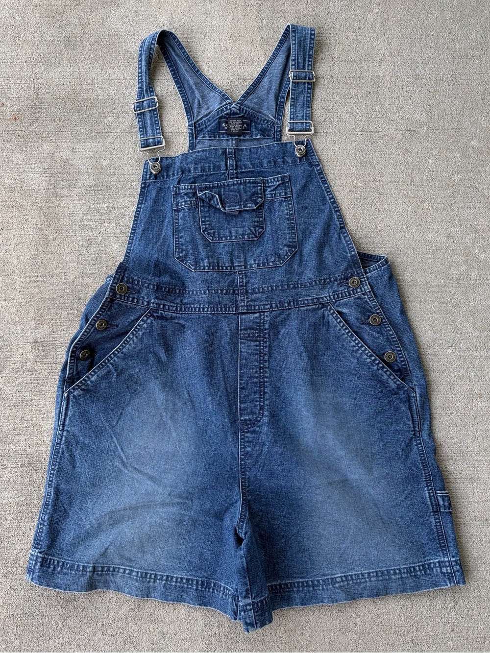 Vintage 90s Sonoma denim shortalls denim short overalls summer romper jeans